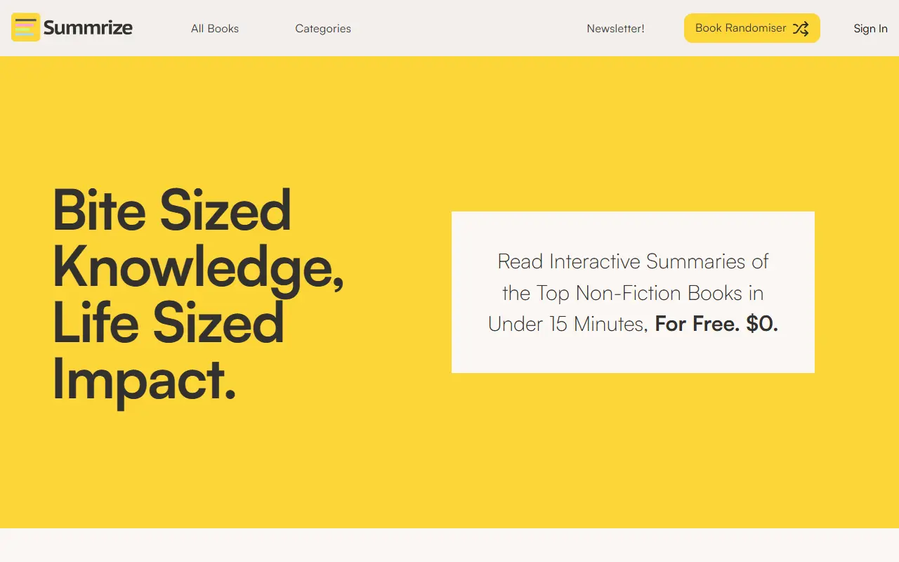 Summrize Books