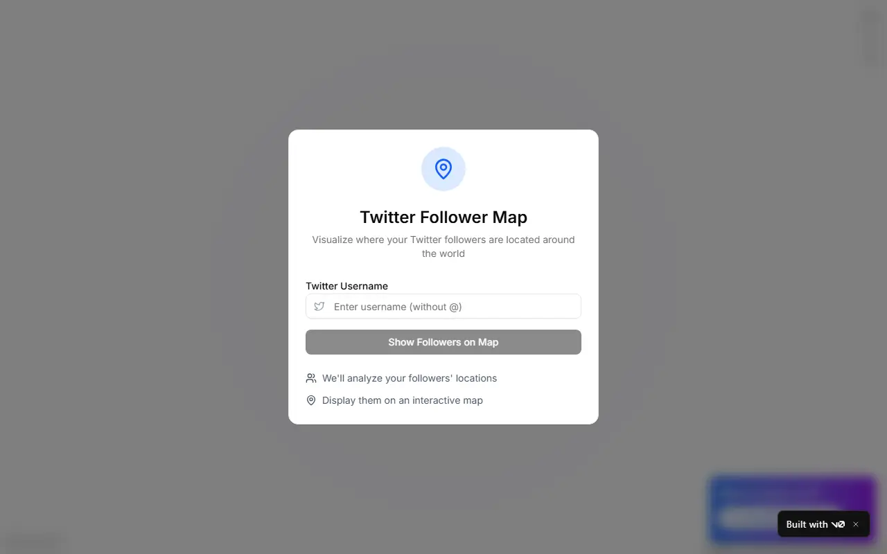 SupaBird Followers Map