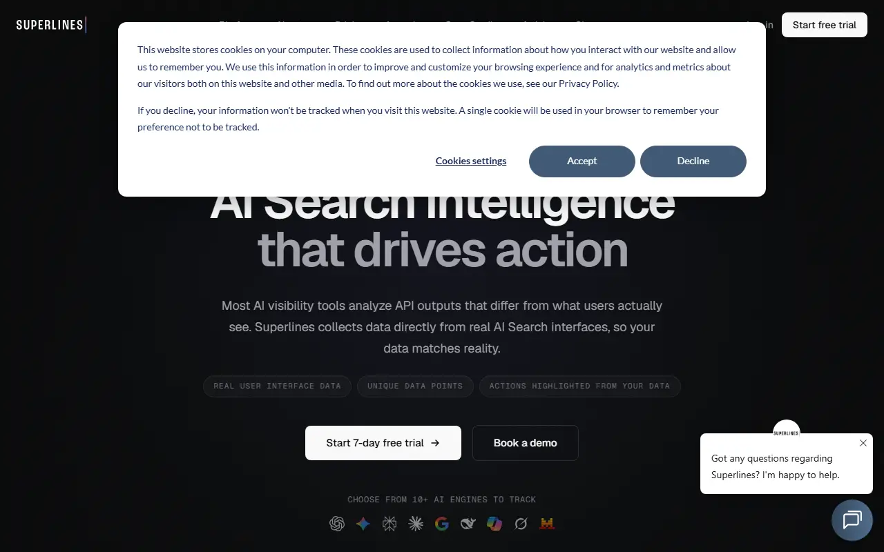 Superlines AI Search Auditor for ChatGPT