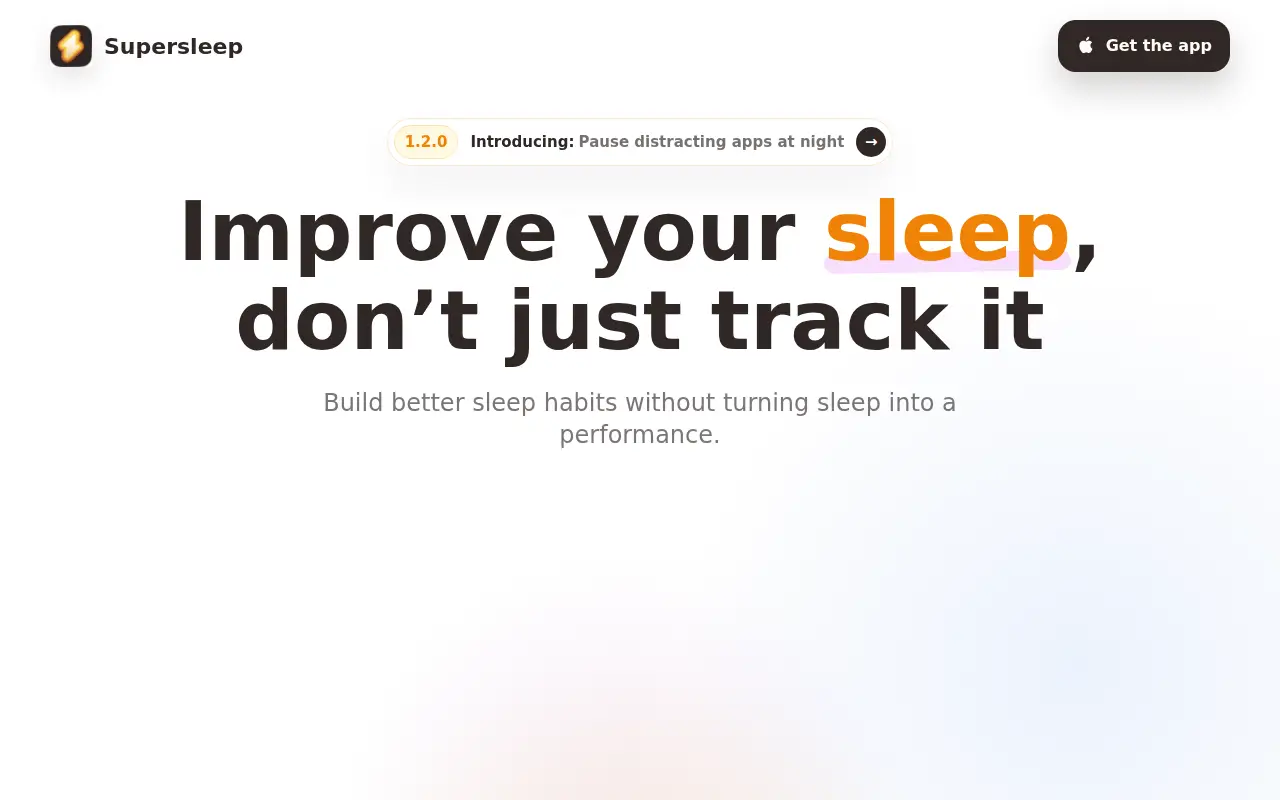 Supersleep