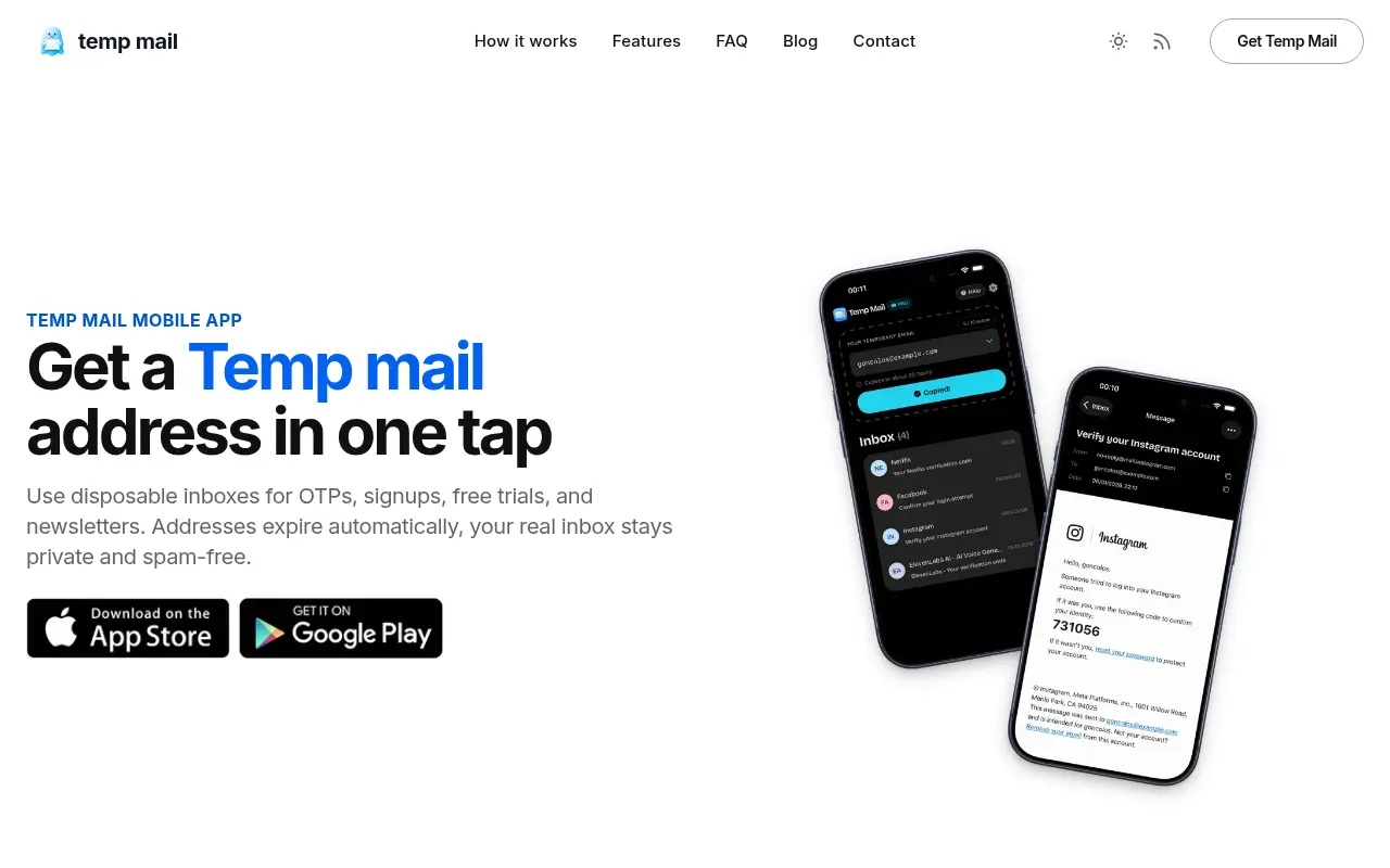 Temp Mail - Temporary Email