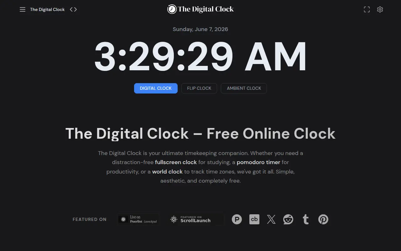 The Digital Clock