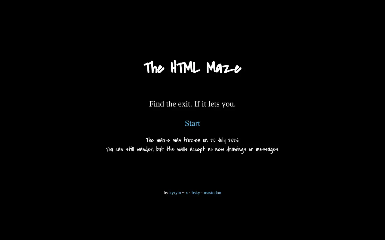 The HTML Maze