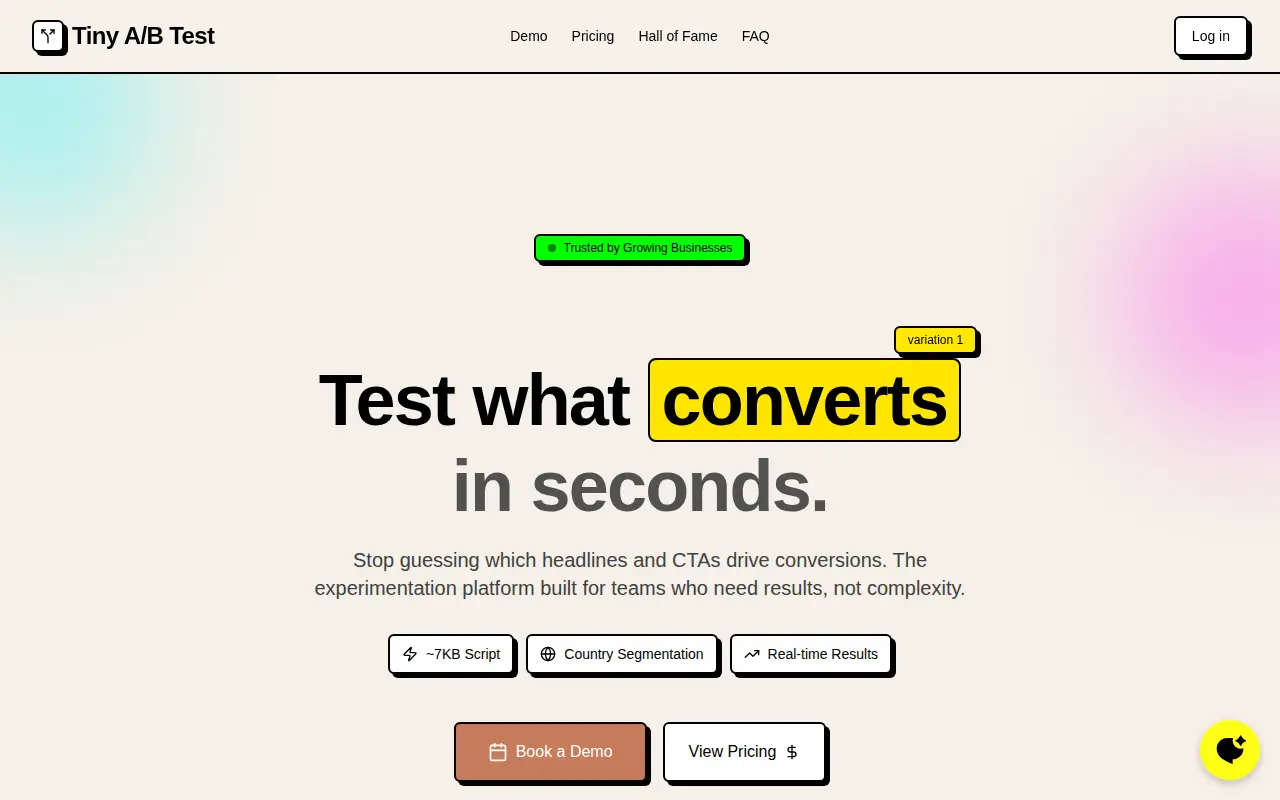 Tiny A/B Test