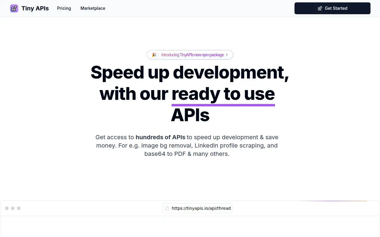Tiny Api's