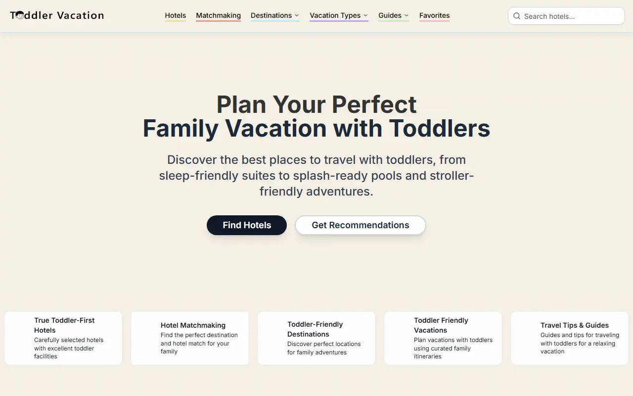 Toddler Vacation