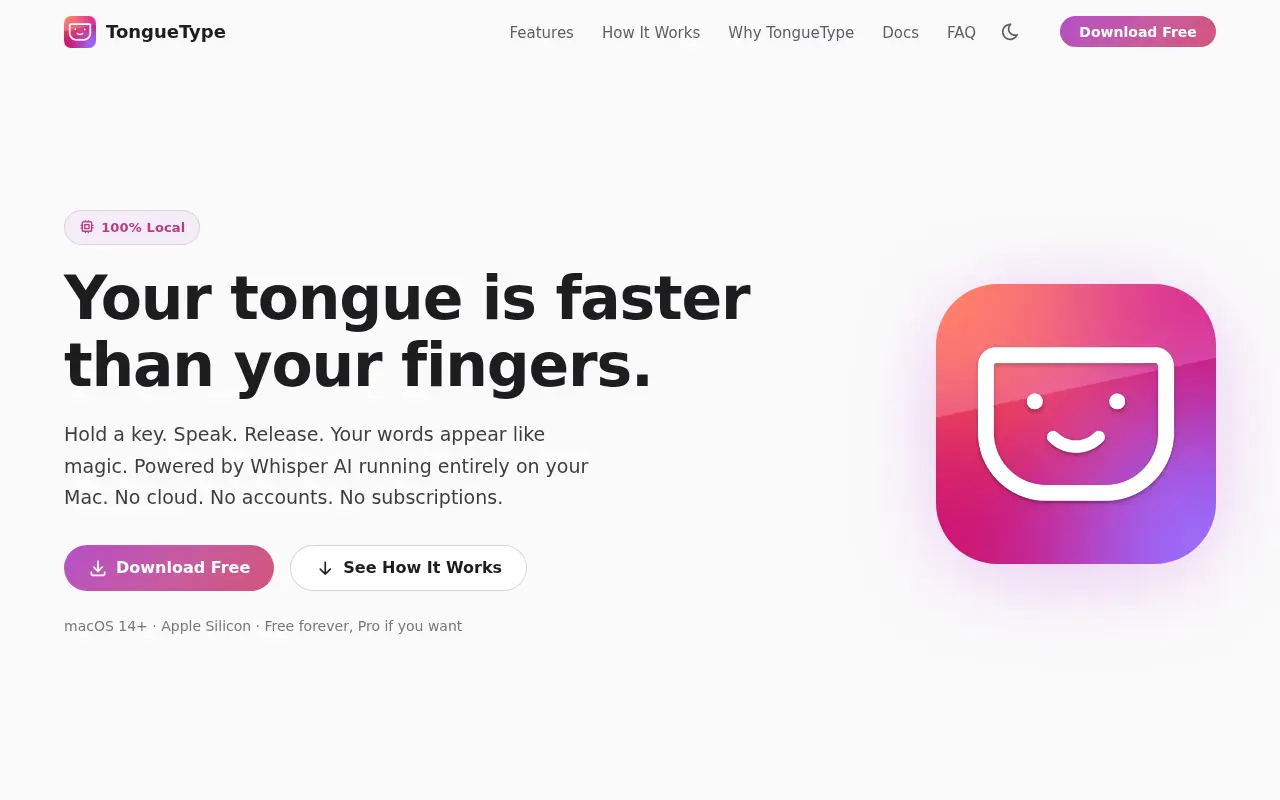 TongueType for macOS