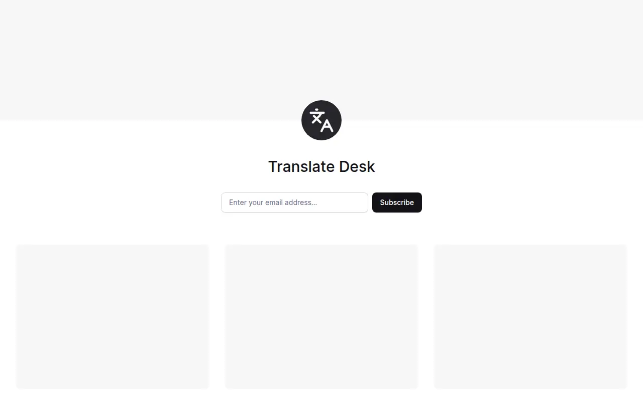 Translate Desk