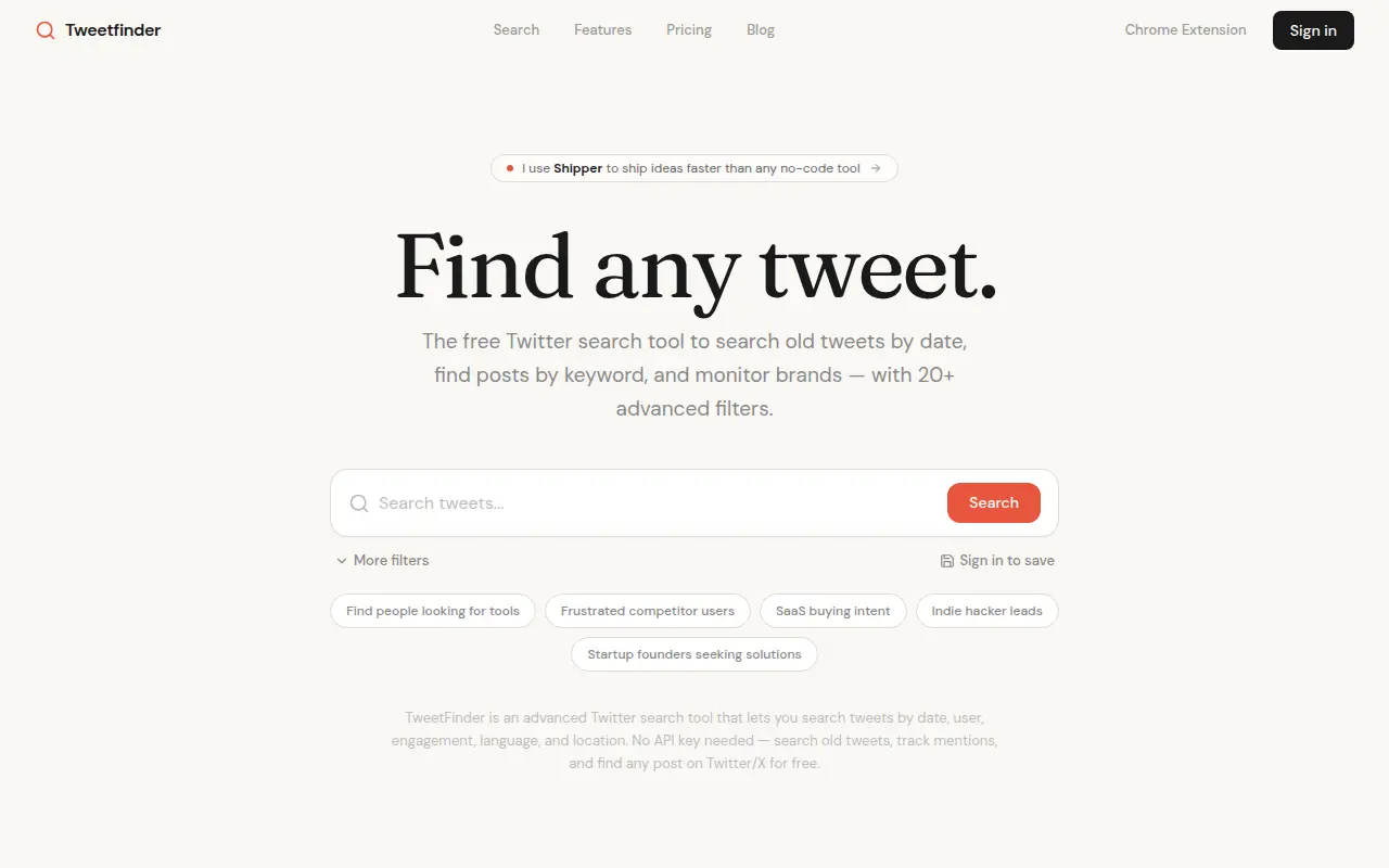 Tweetfinder