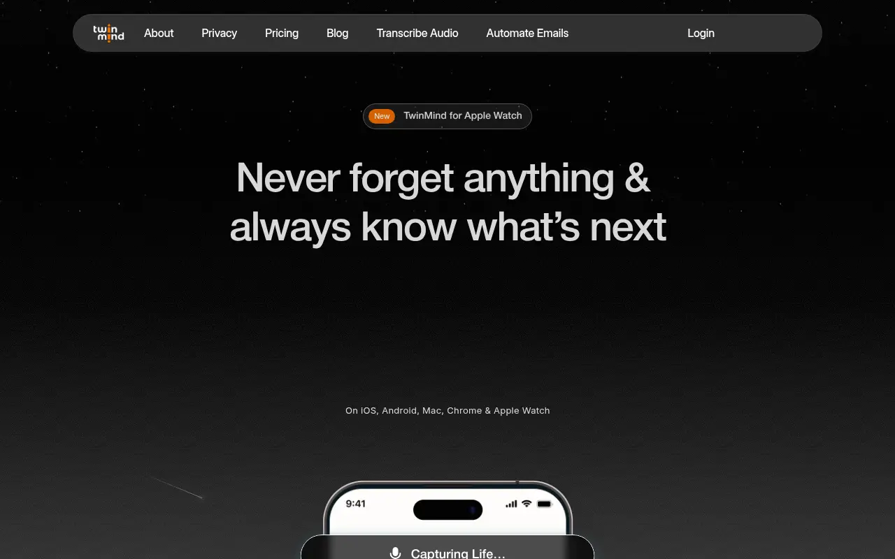 TwinMind: AI Second Brain for Mobile