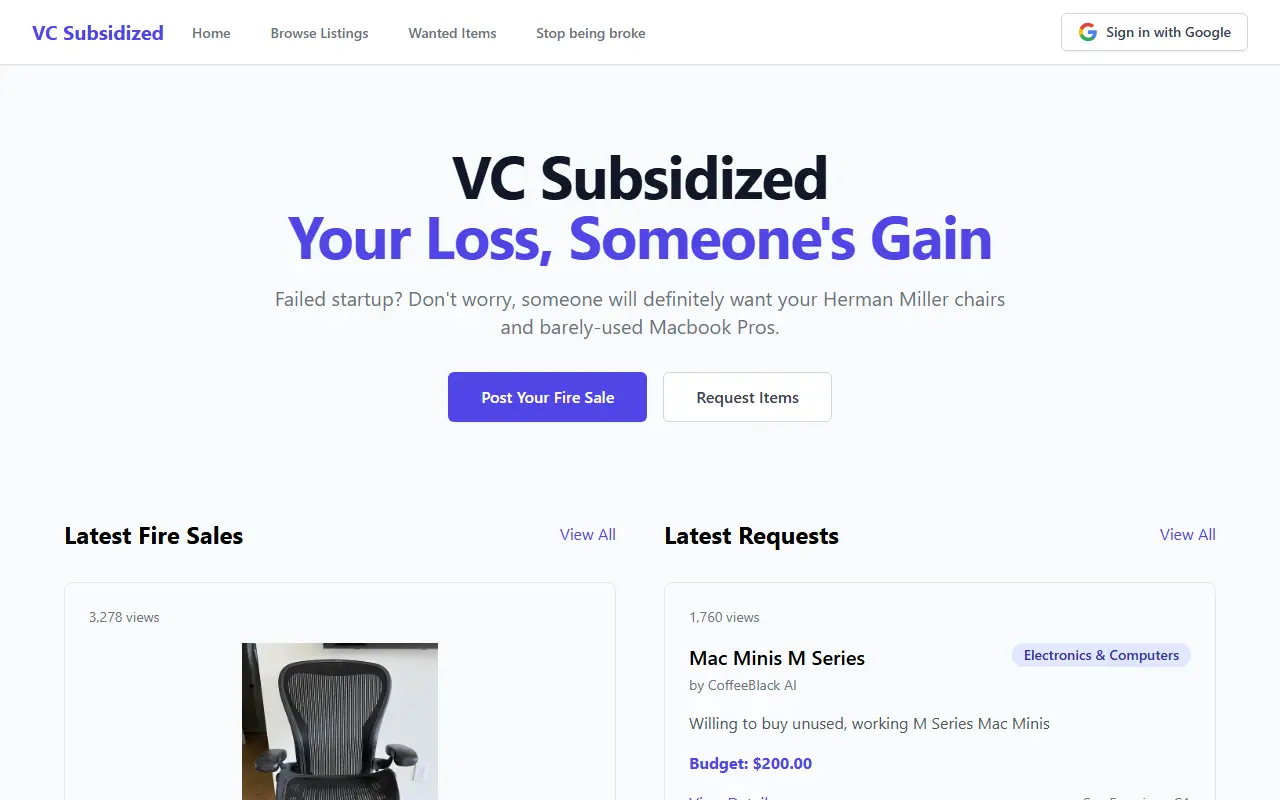 VC Subsidized