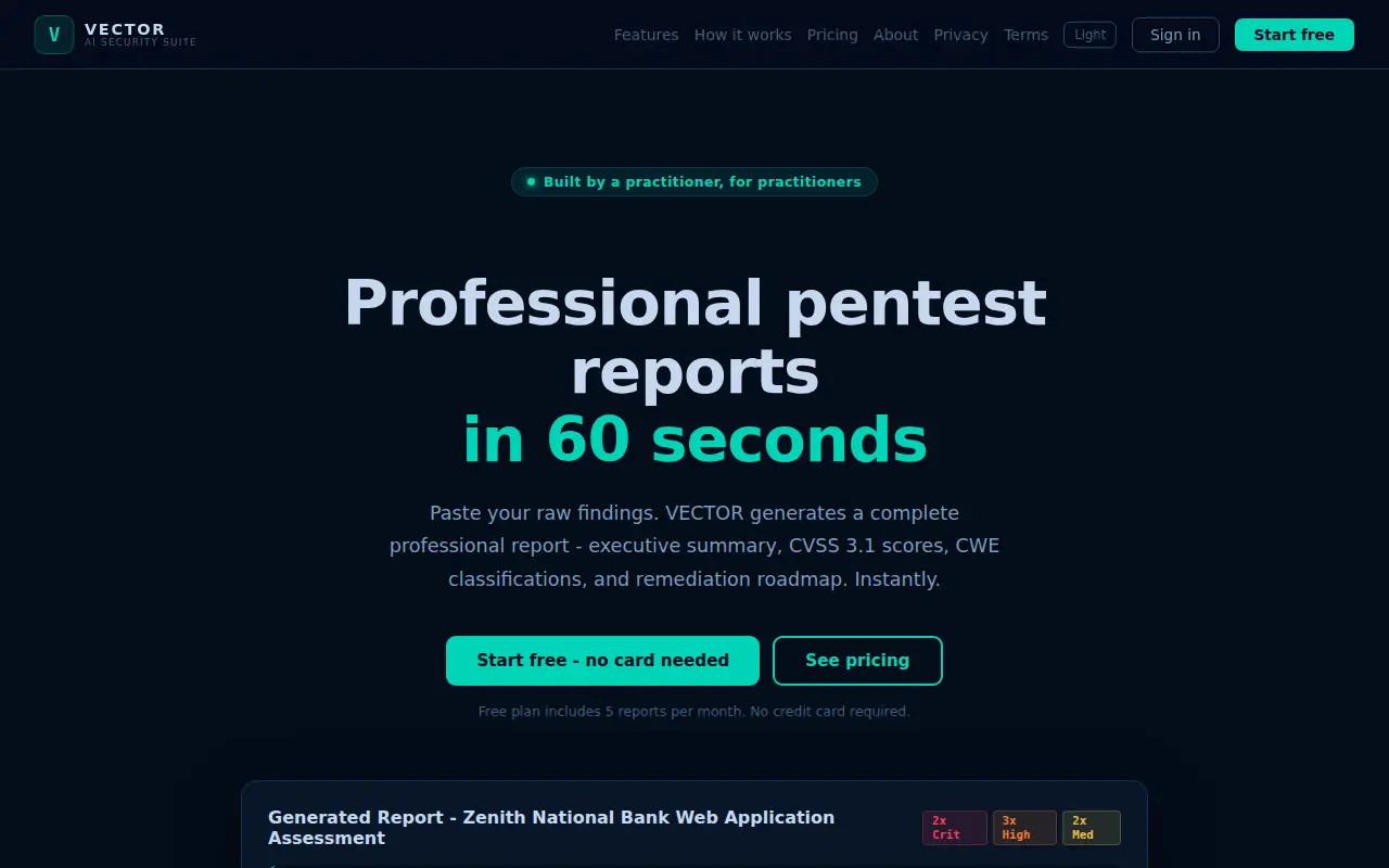 Vector AI security suite