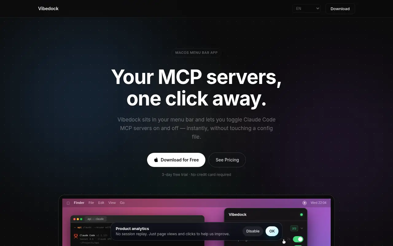 Vibedock