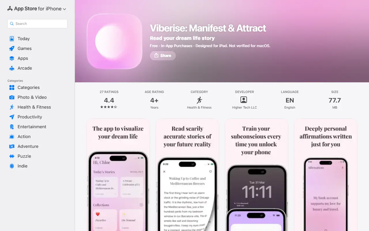 Viberise: Manifest & Attract