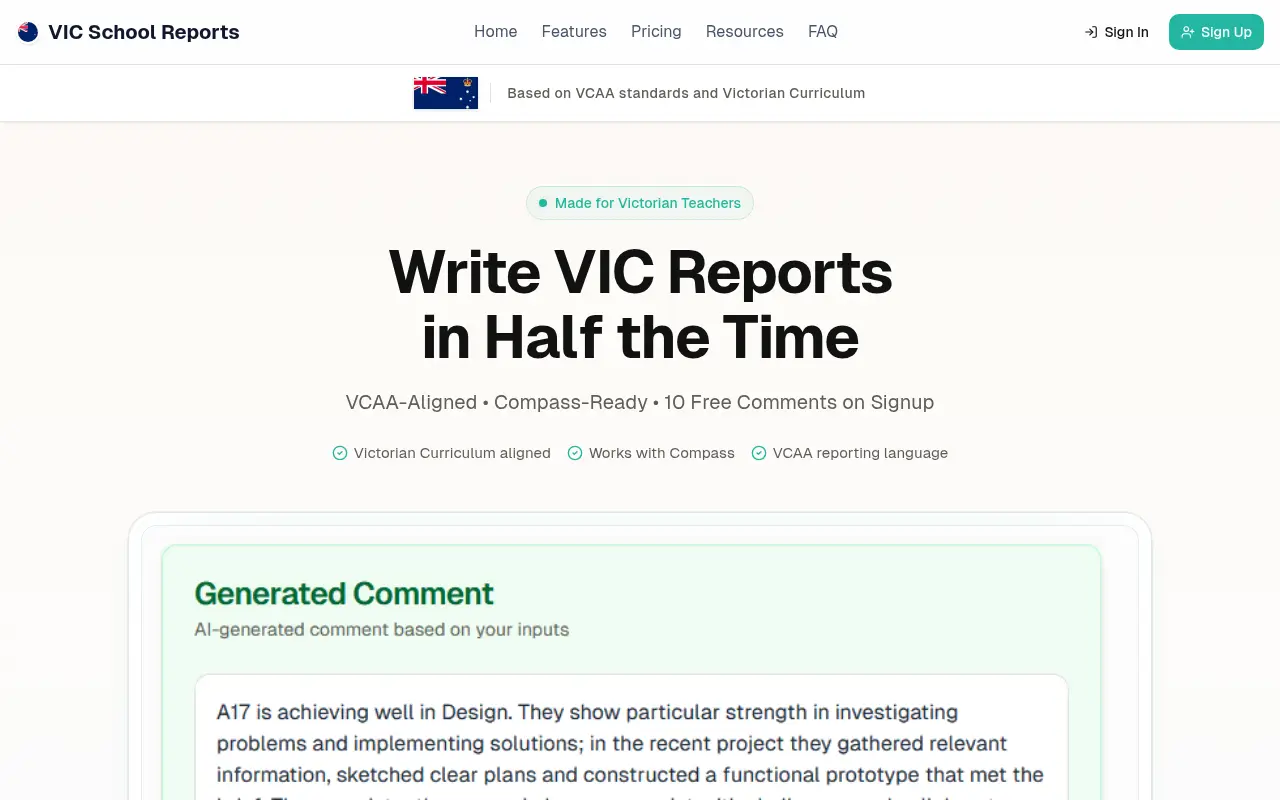 VIC School Reports