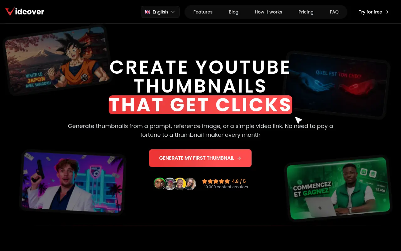 VidCover : AI Thumbnail Creator