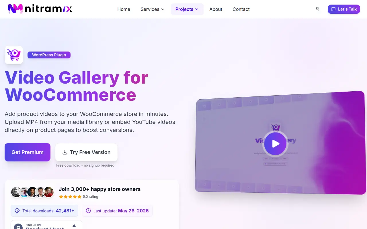 Video Gallery for WooCommerce