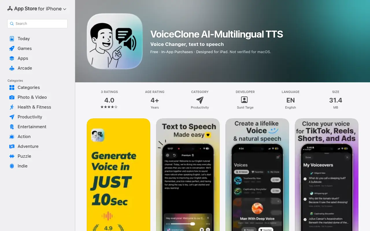 VoiceClone AI - Multilingual TTS