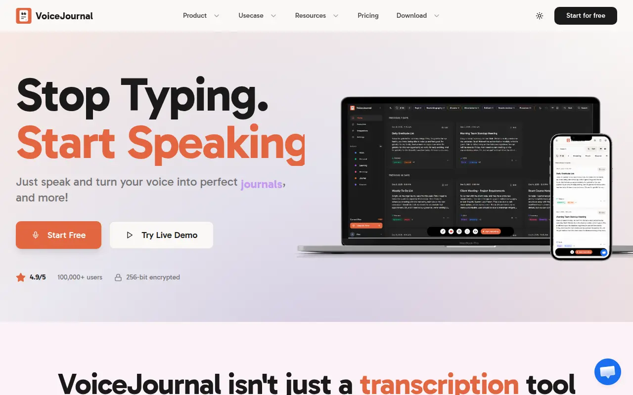 VoiceJournal.io