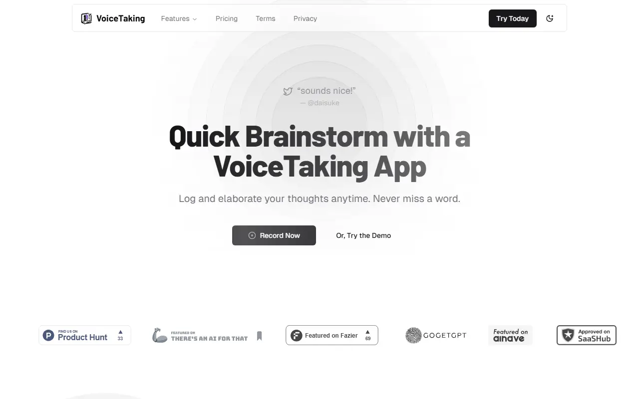 VoiceTaking