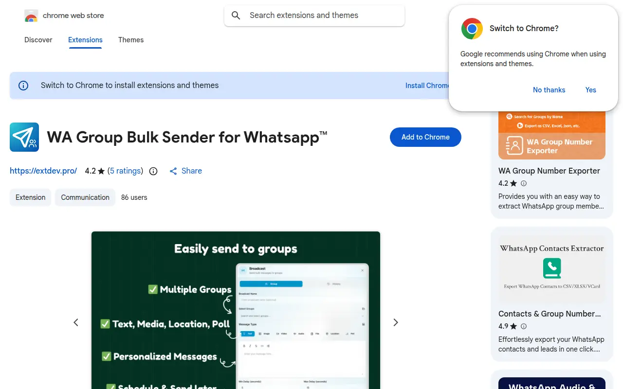 WA Group Bulk Sender