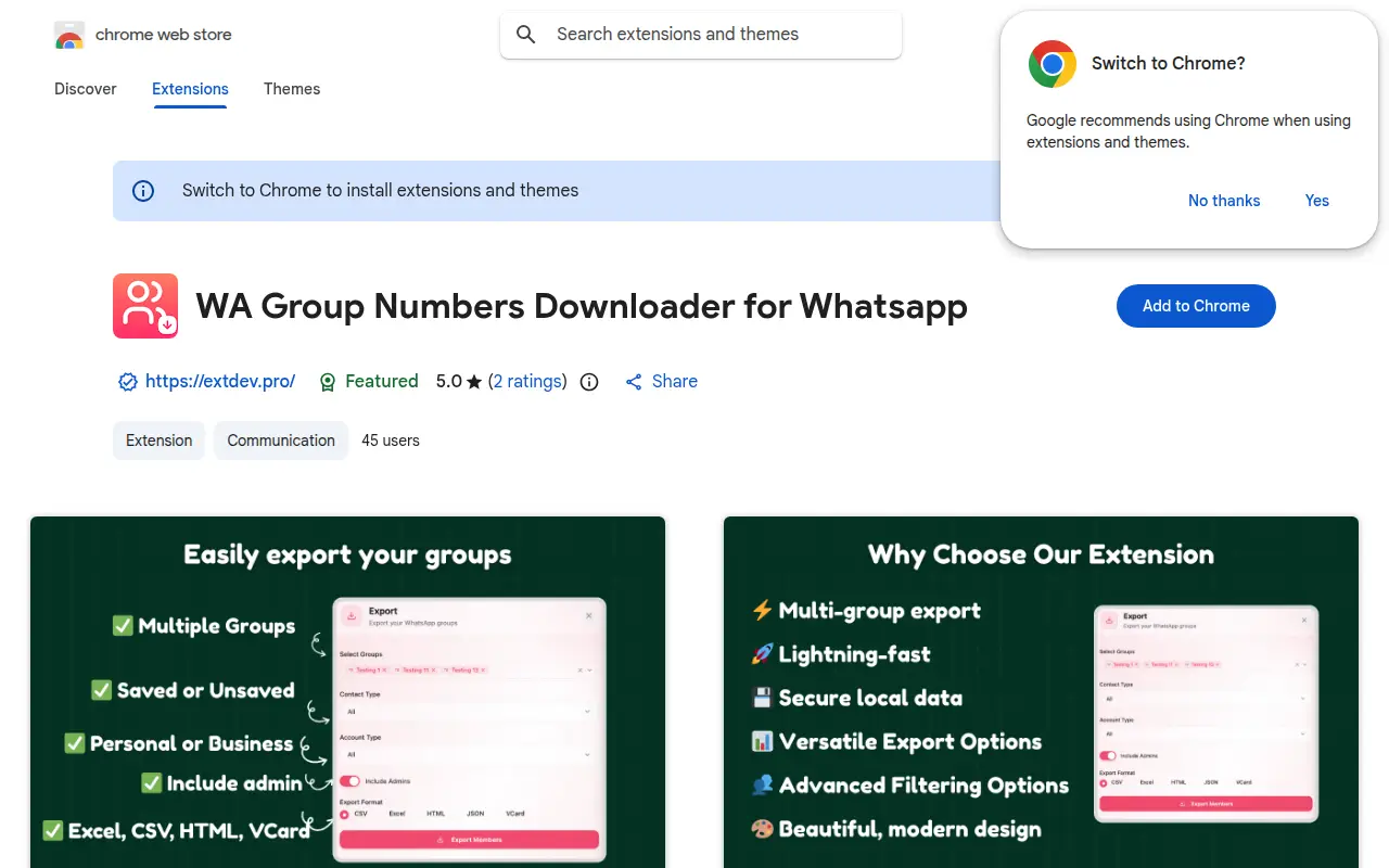 WA Group Numbers Downloader