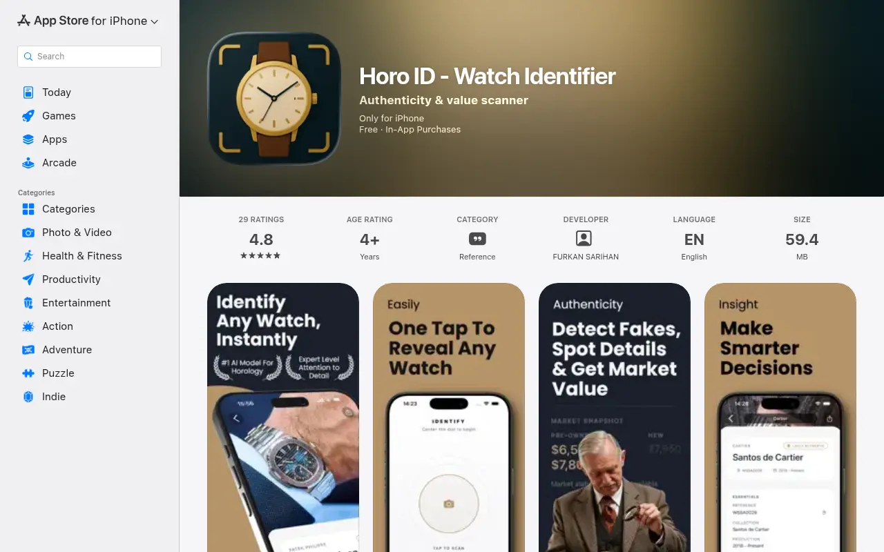 Watch Identifier