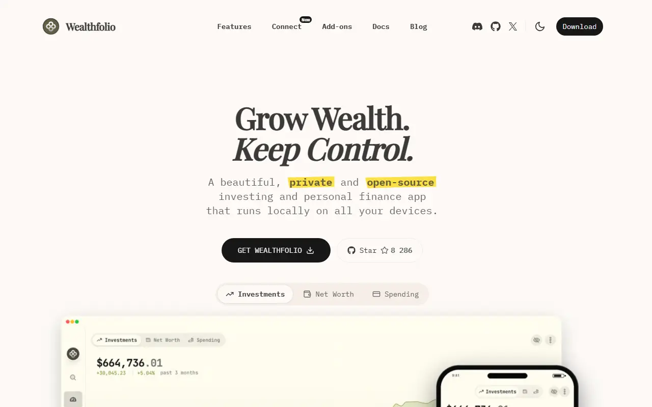 Wealthfolio