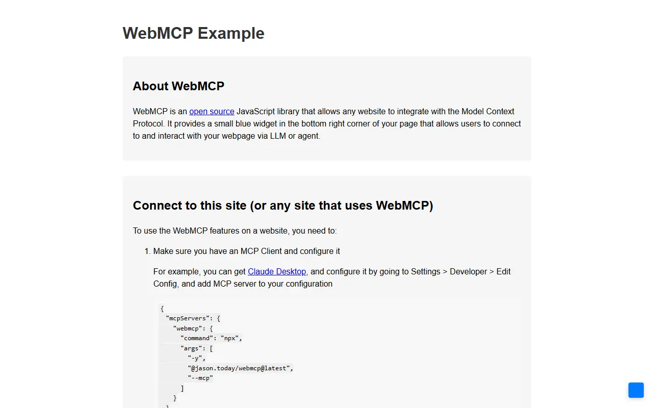 WebMCP