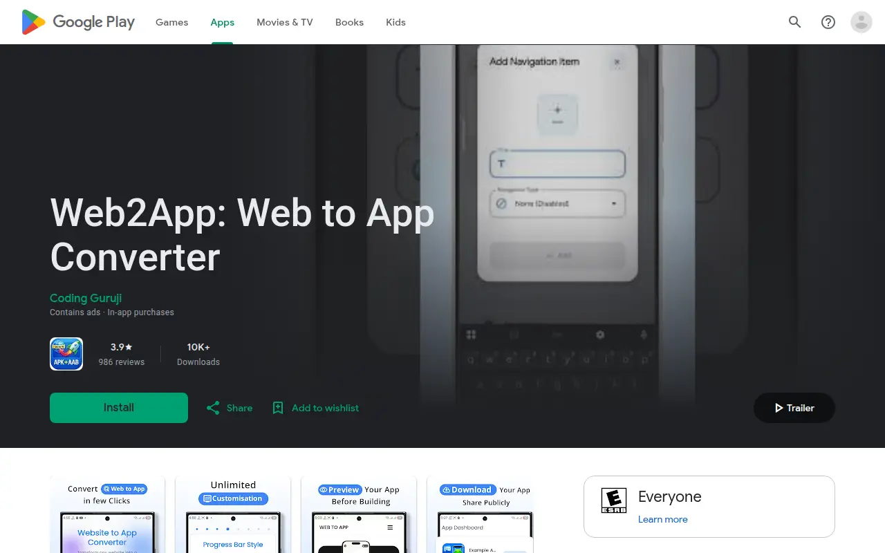 WebToApp: No Code App Converter