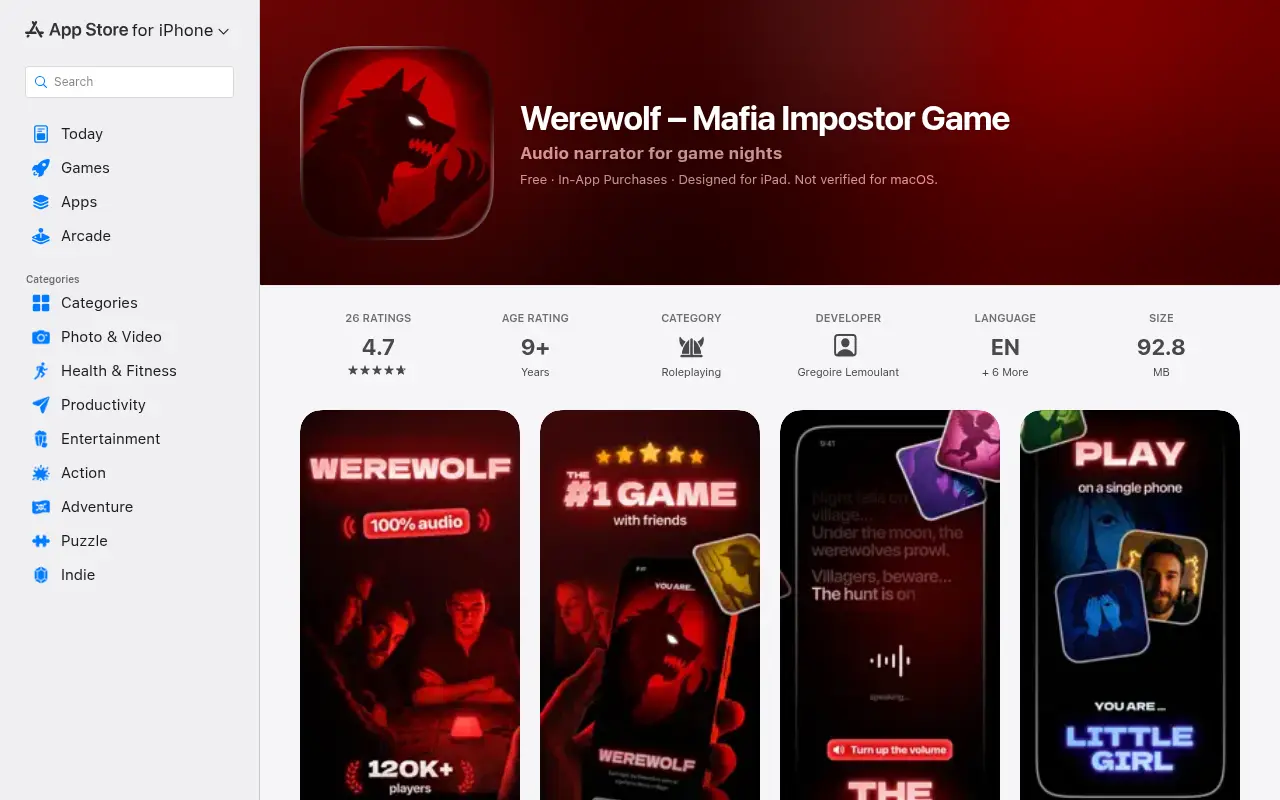 Werewolf : Undercover