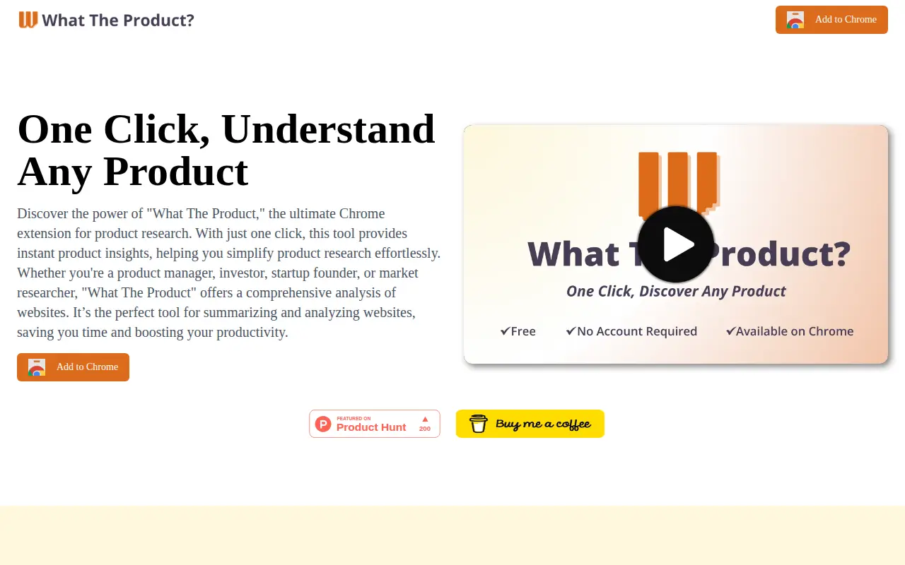 What The Product