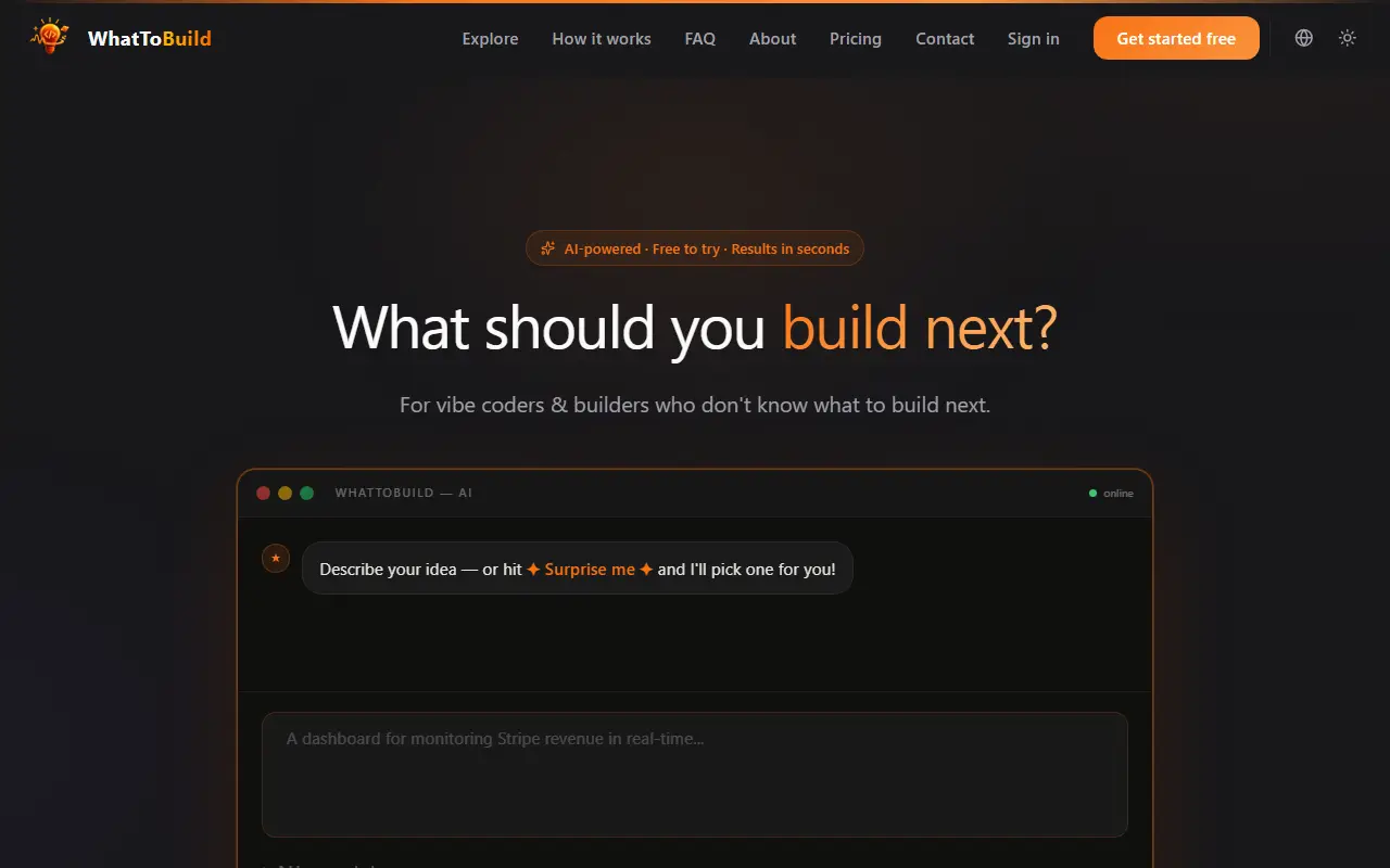 What To Build
