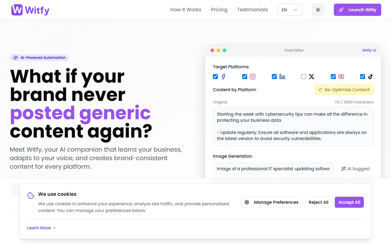 Witfy - Socially Smart