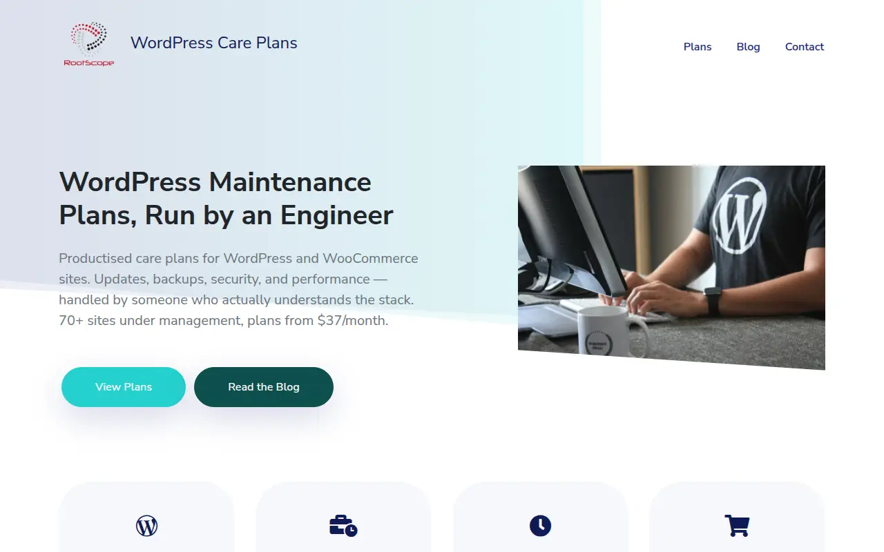 WordPress Care Plans by Rootscope