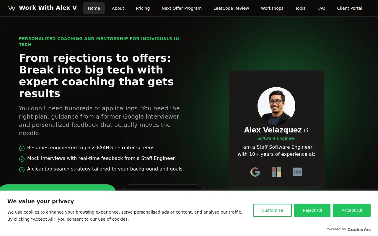 Work With Alex V