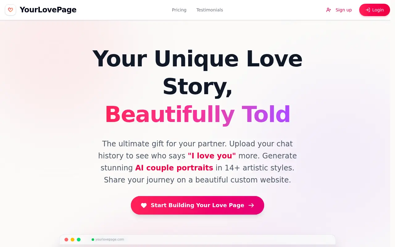 Your Love Page