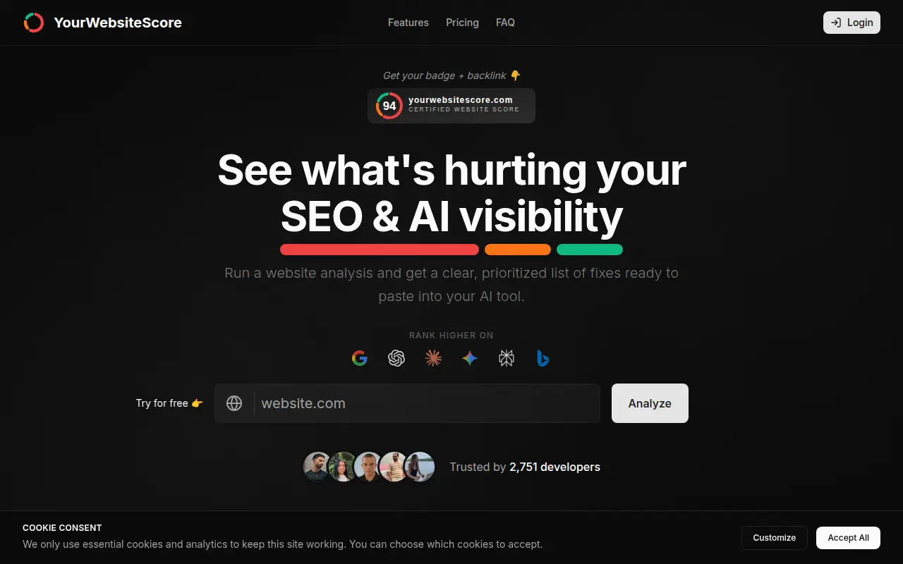 YourWebsiteScore