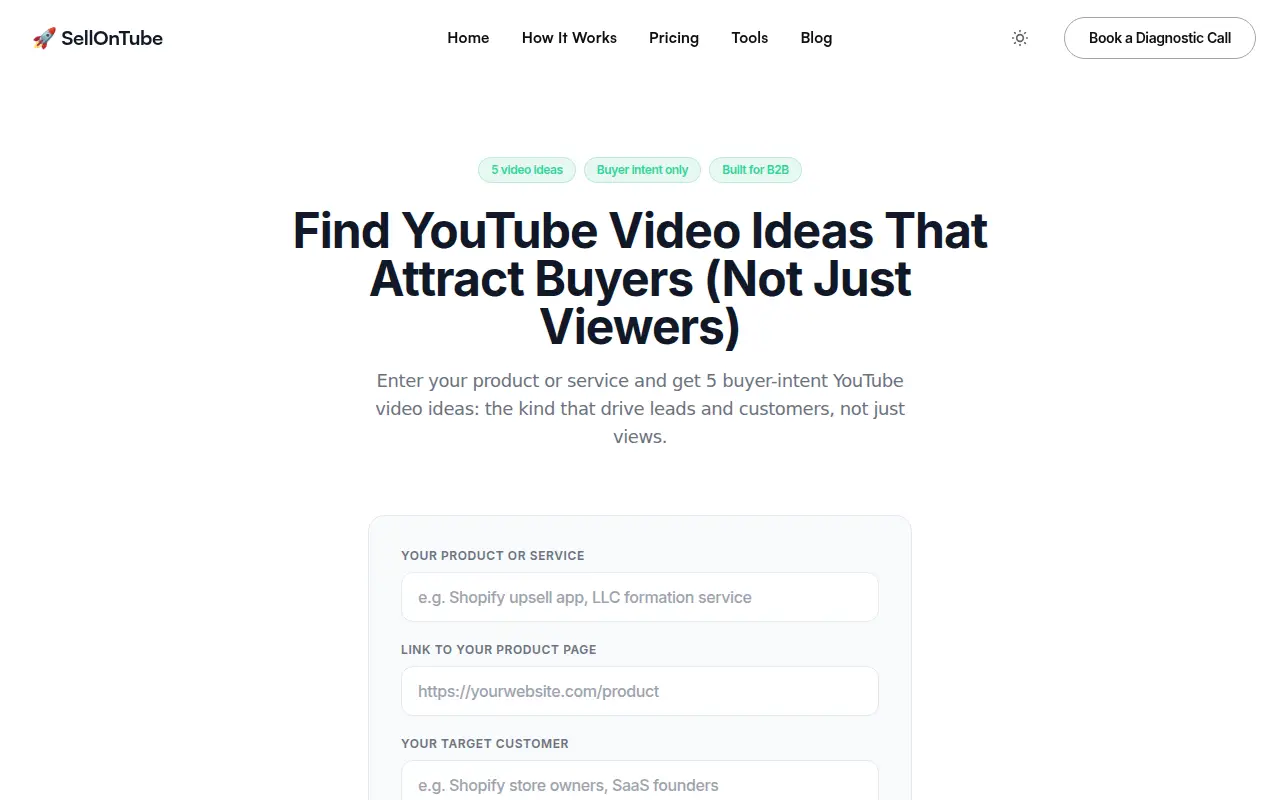YouTube Video Ideas Generator