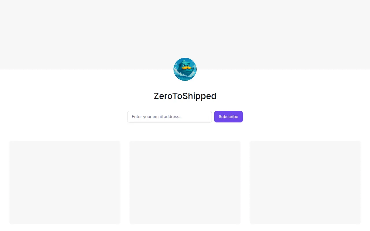 ZeroToShipped