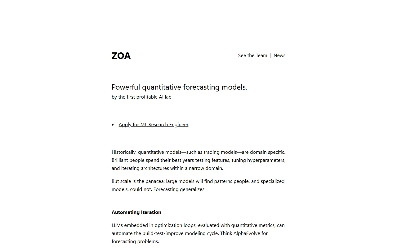 Zoa Research